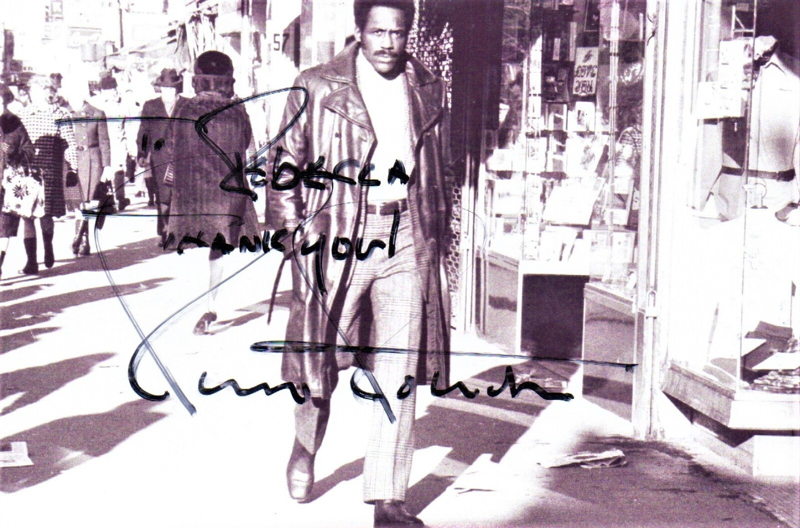 Richard Roundtree AUTOGRAPHED Hand SIGNED 4X6 Photo +8×10 unsigned photo.