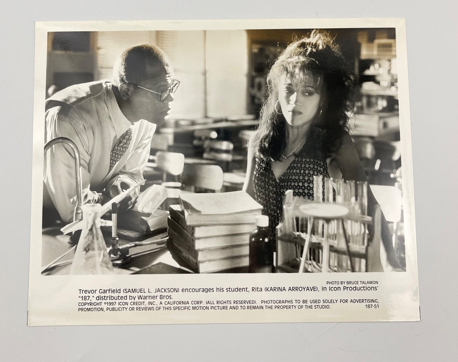 187 One Eight Seven Press Kit 1995 Movie Screenplay Photos Samuel L Jackson