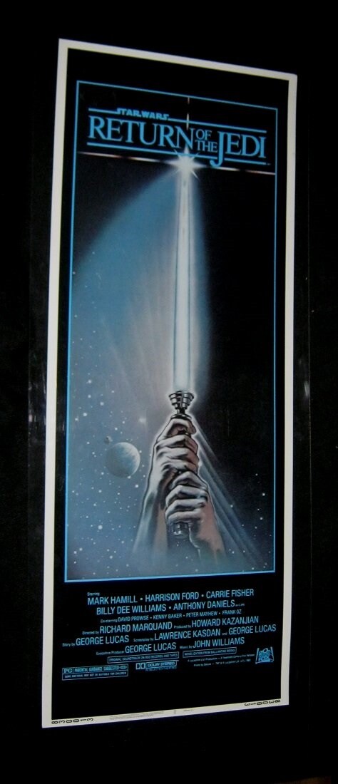 Original RETURN OF THE JEDI 14×36 INSERT ROLLED STYLE A