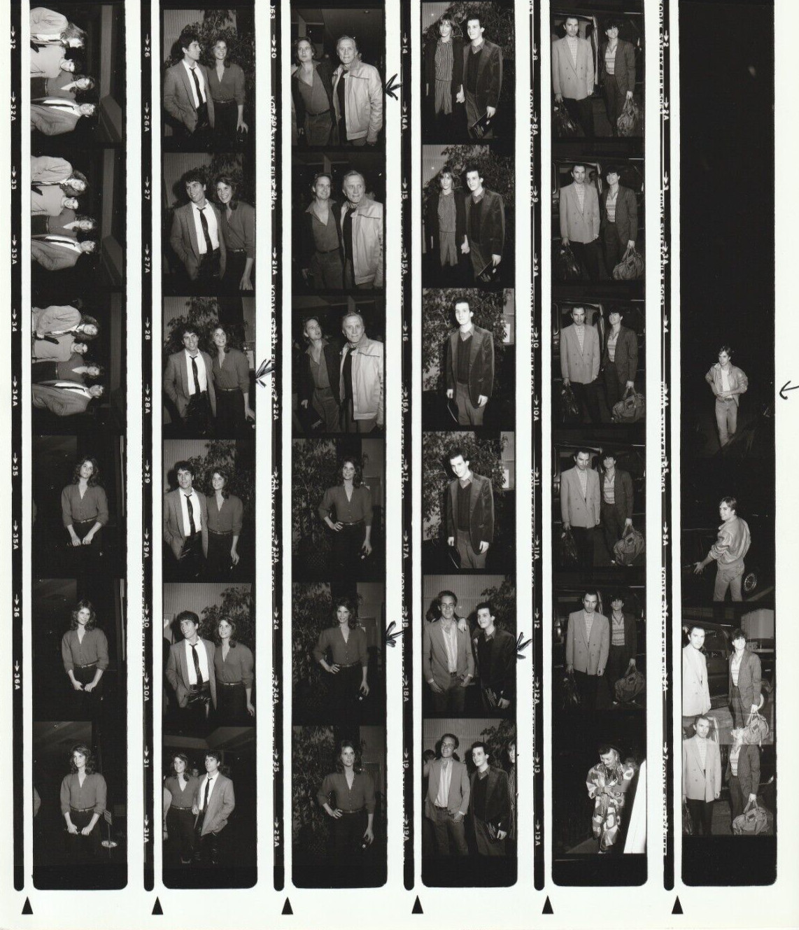 Contact Photo Sheet & Negatives Shaun Cassidy Boy George Douglas Gordon Paul