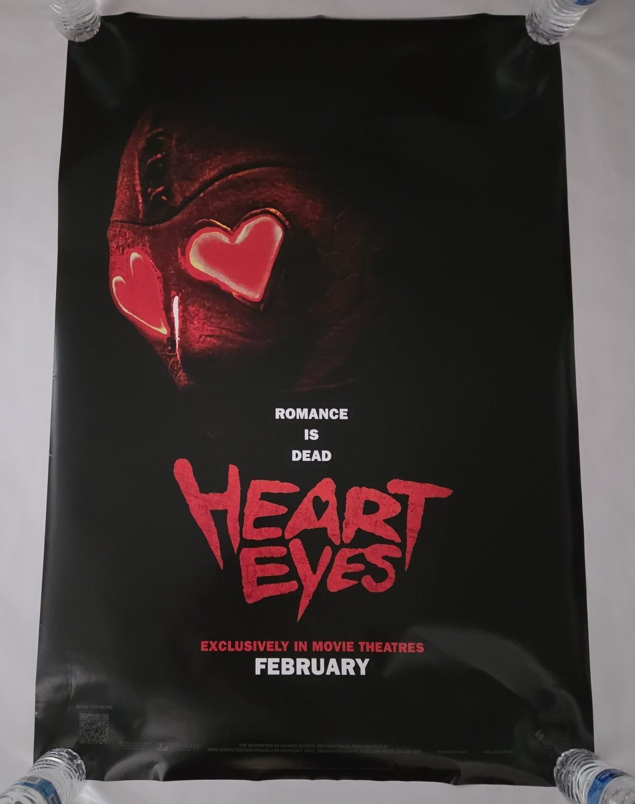 Free Same Day Shipping Heart Eyes Original D/S One Sheet 27 x 40 Inch Poster