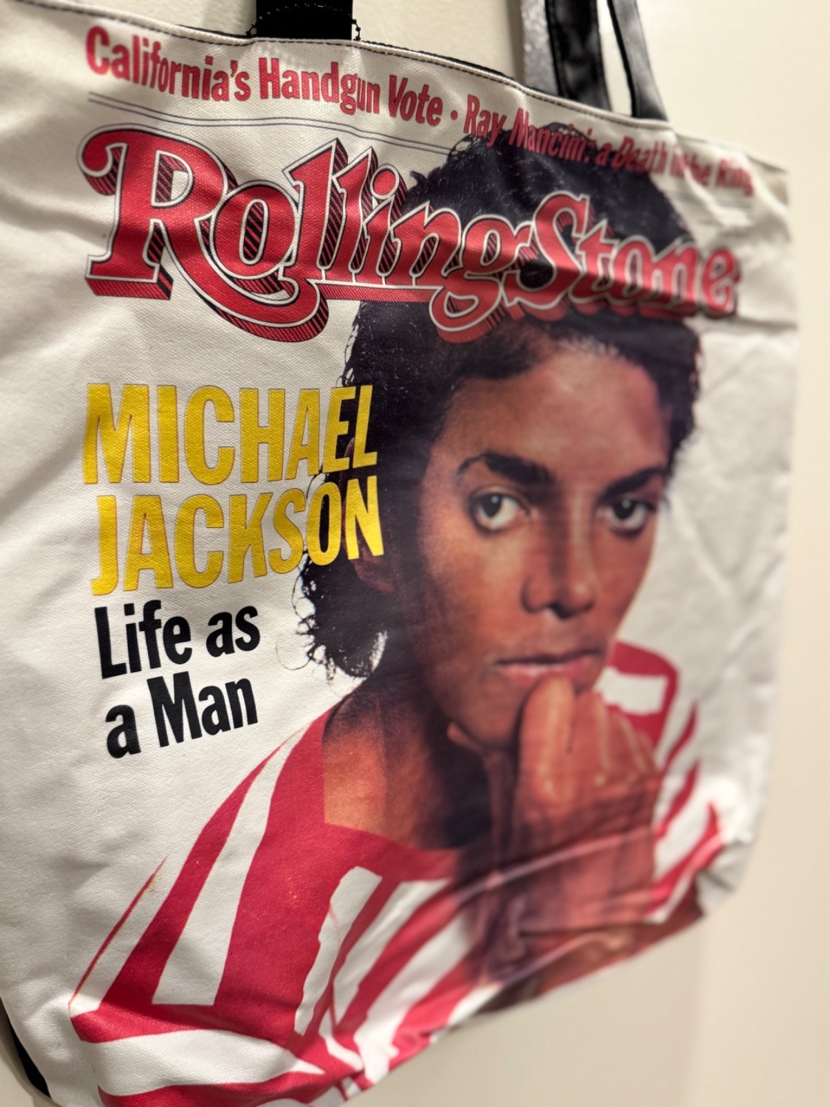 NWT Limited Edition Michael Jackson Rolling Stone Tote Bag – Iconic MJ Cover