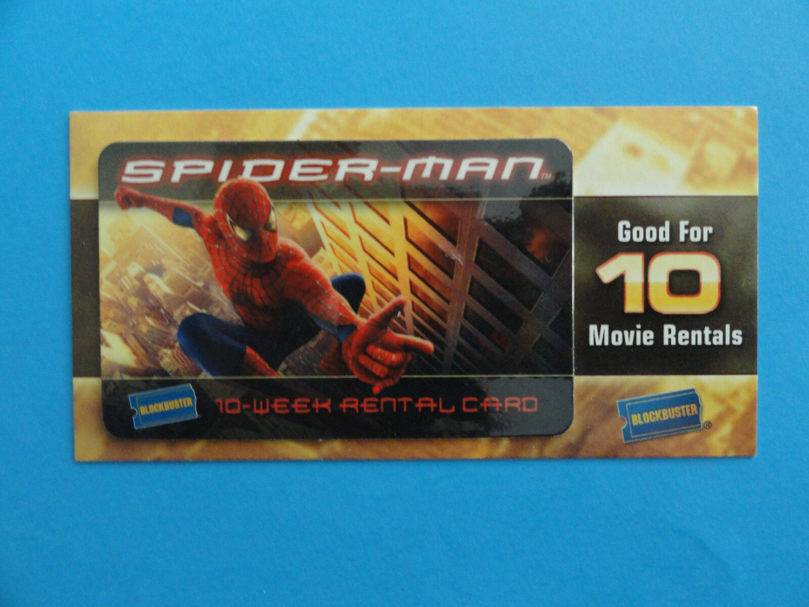 SPIDER-MAN BLOCKBUSTER VIDEO RENTAL CARDS & DAILY NEWS PROMO 2002 RARE – NEW