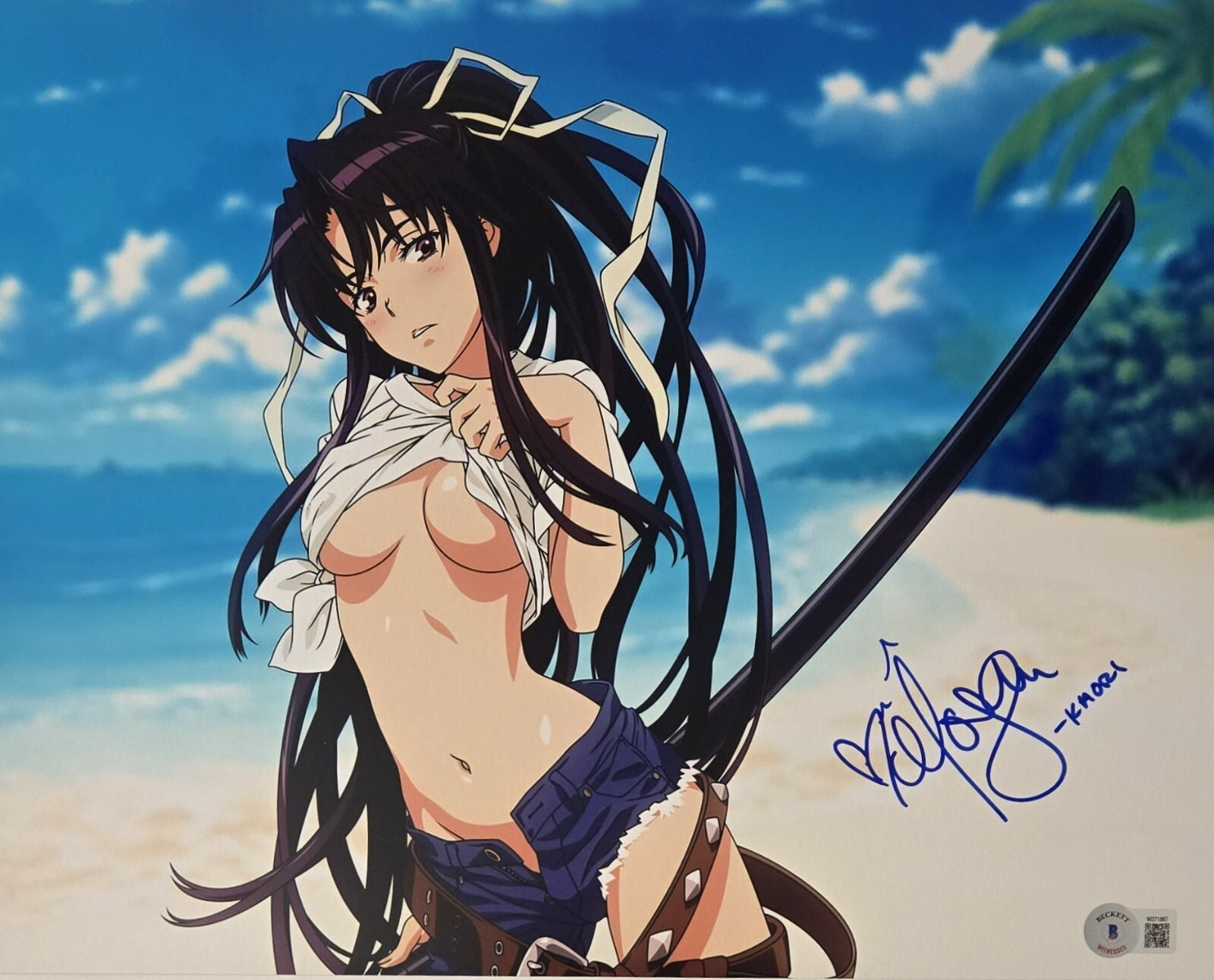 Kaori Kanzaki Signed Photo Certain Magical Index Morgan Laure Anime Beckett COA