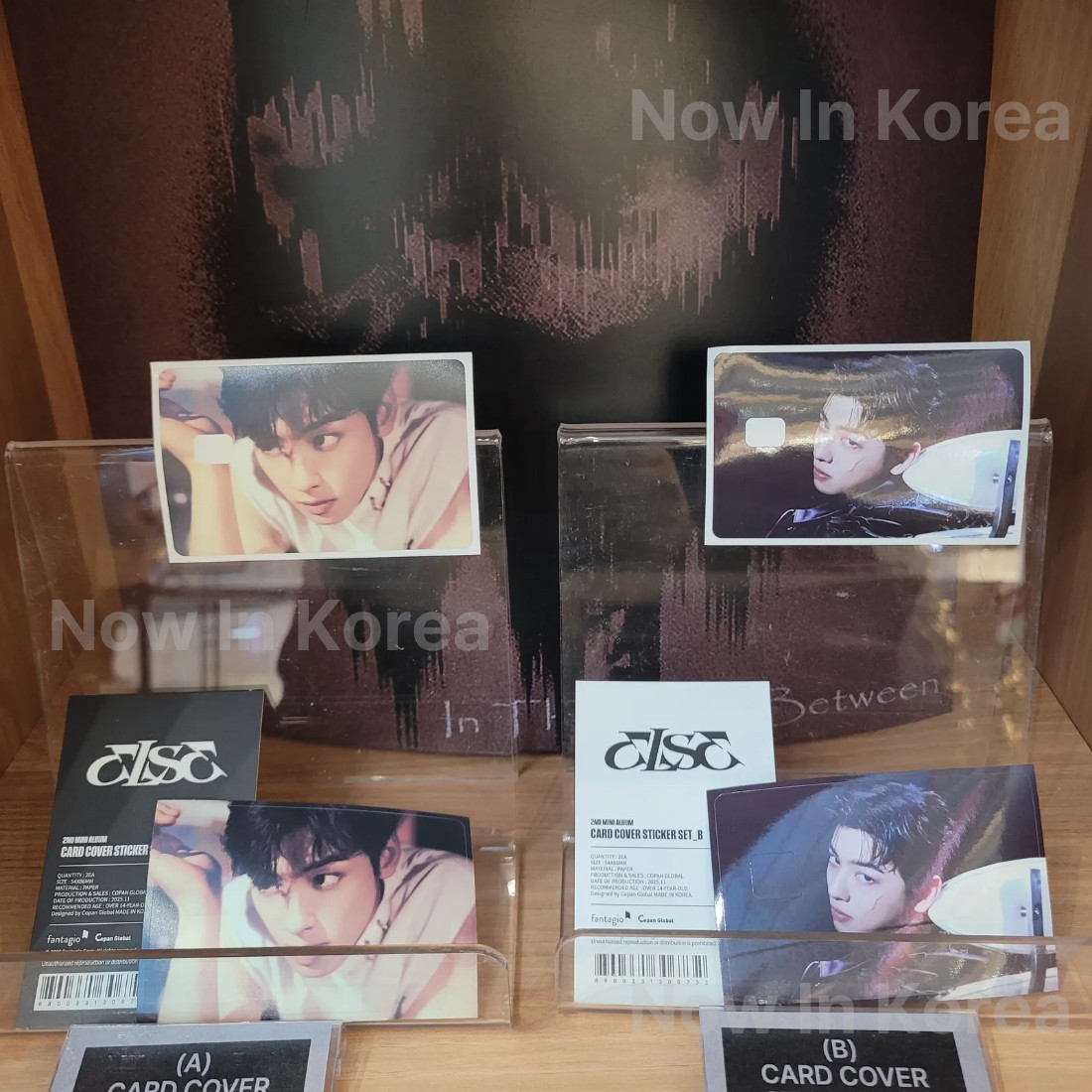 CHA EUN WOO 2nd Mini Album Else POP-UP STORE – CARD COVER STICKER SET – A ver.