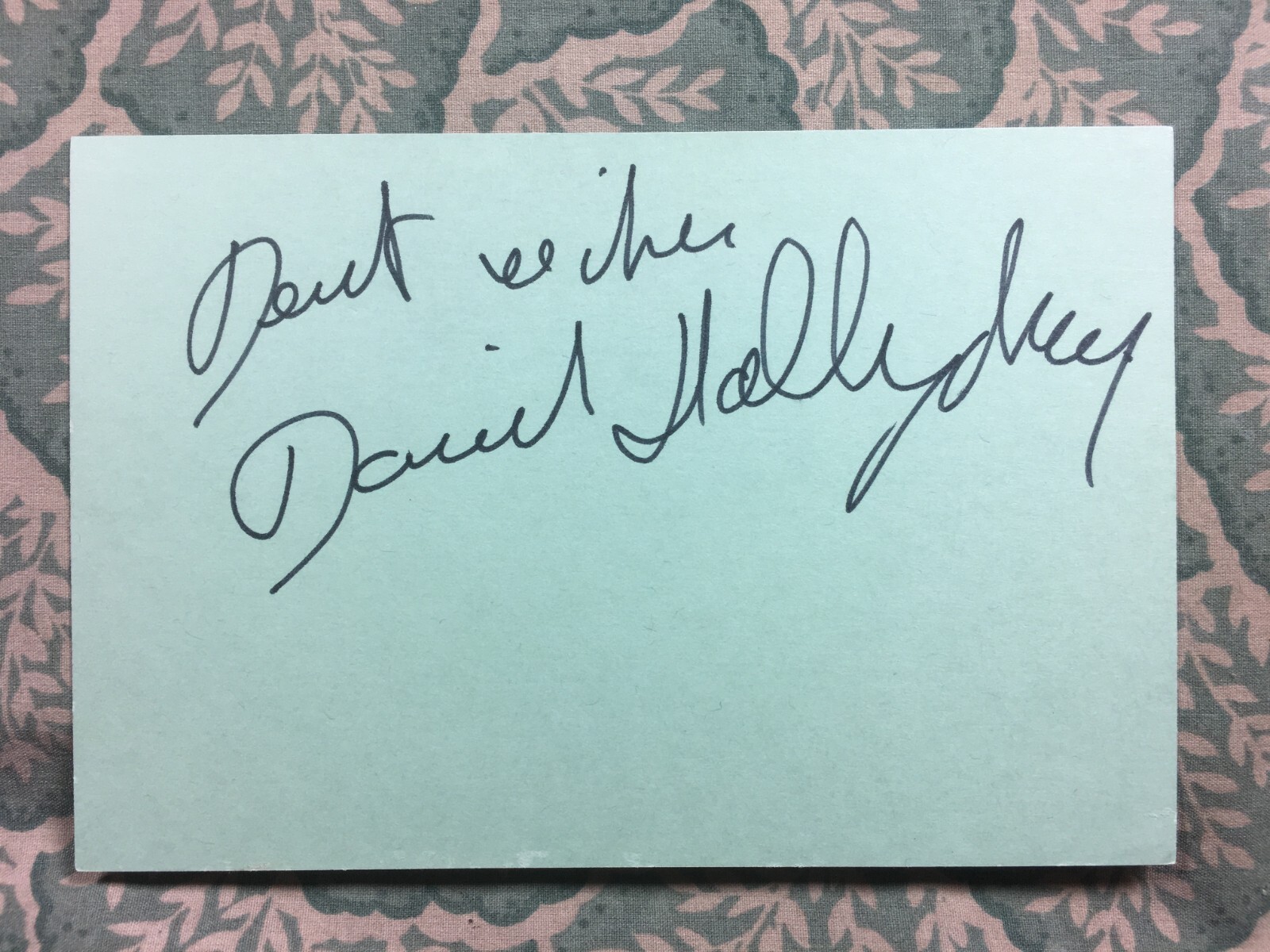 David Hallyday – Lady Beware – Jersey Girl – Baywatch – Autograph 1987