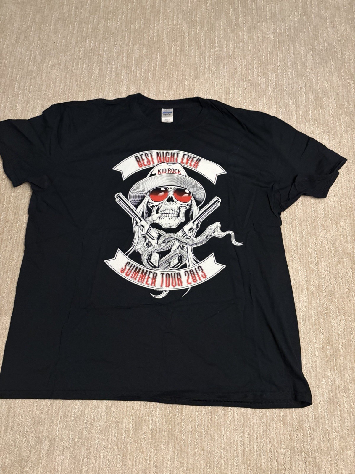 Kid Rock “best Night Ever”summer Tour 2013 Concert T-shirt Size XL