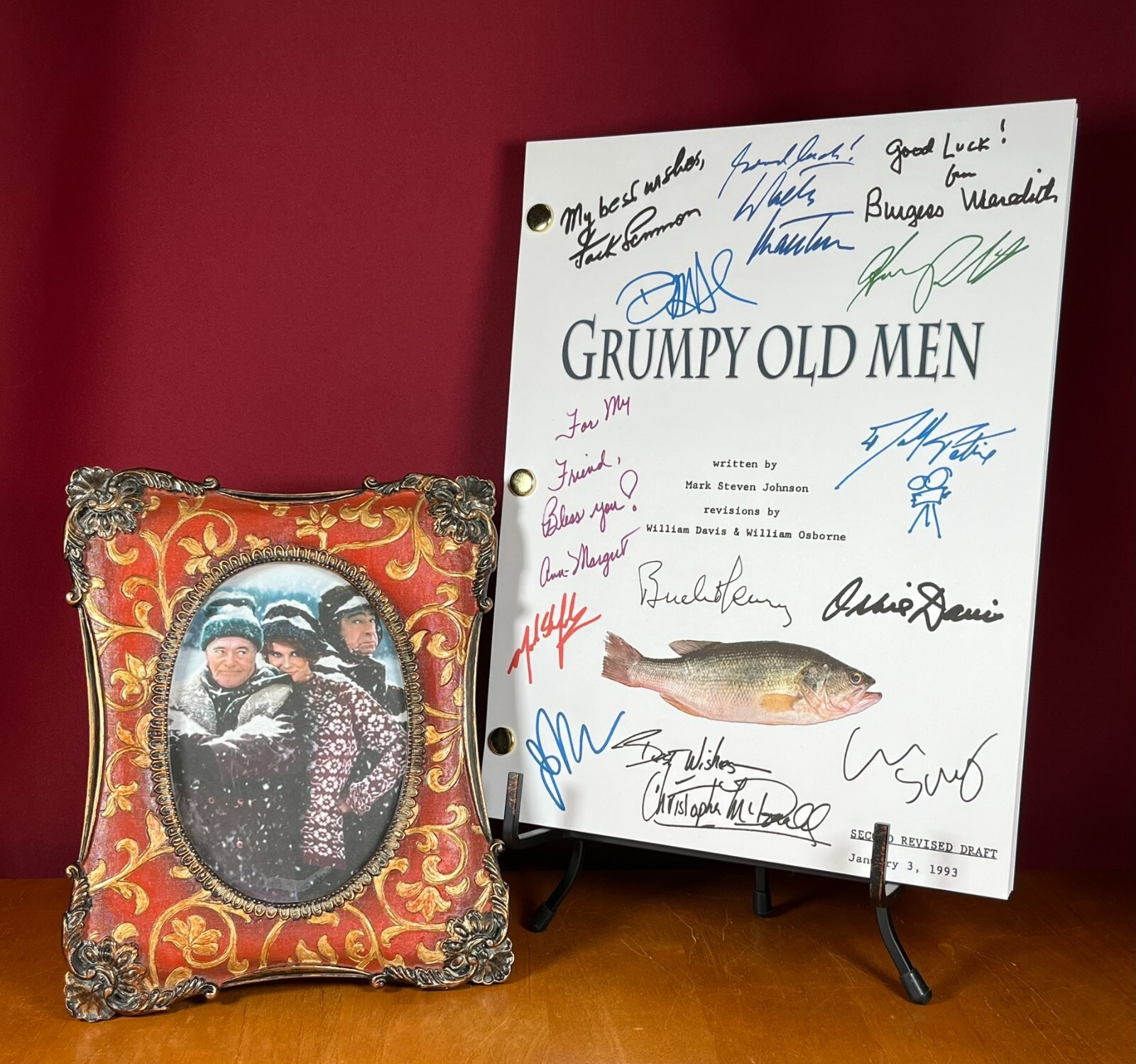 Grumpy Old Men & Grumpier Old Men Scripts Signed- Autograph Reprints