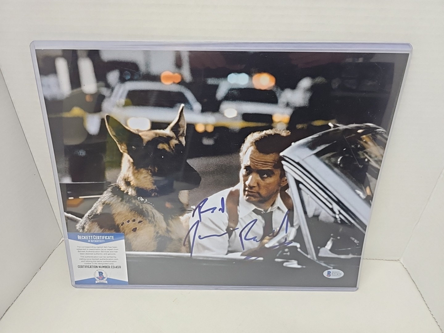 Jim Belushi Autograph K-9 Signed 11×14 Photo Beckett BAS