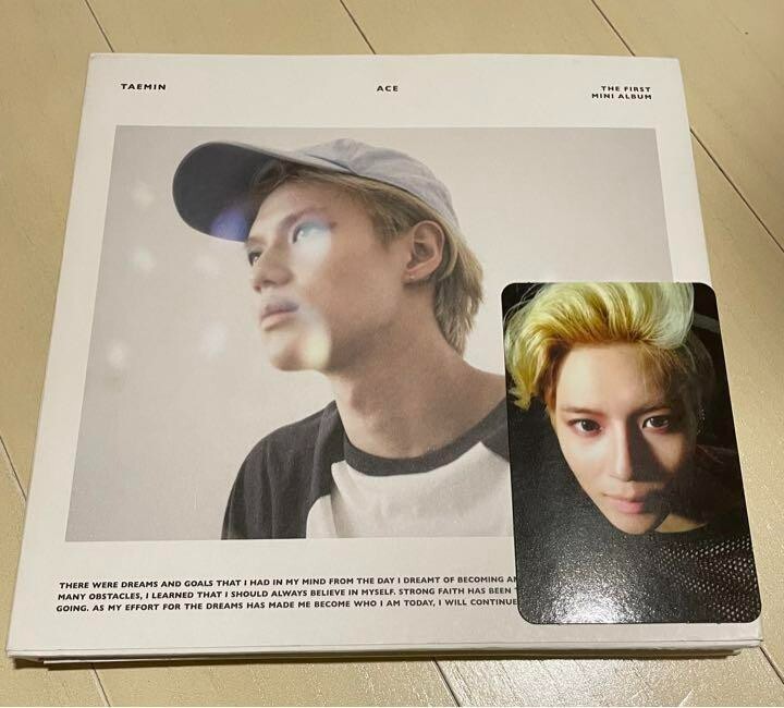 SHINee TAEMIN ACE White Ver. CD Solo Album With Photocard Photo