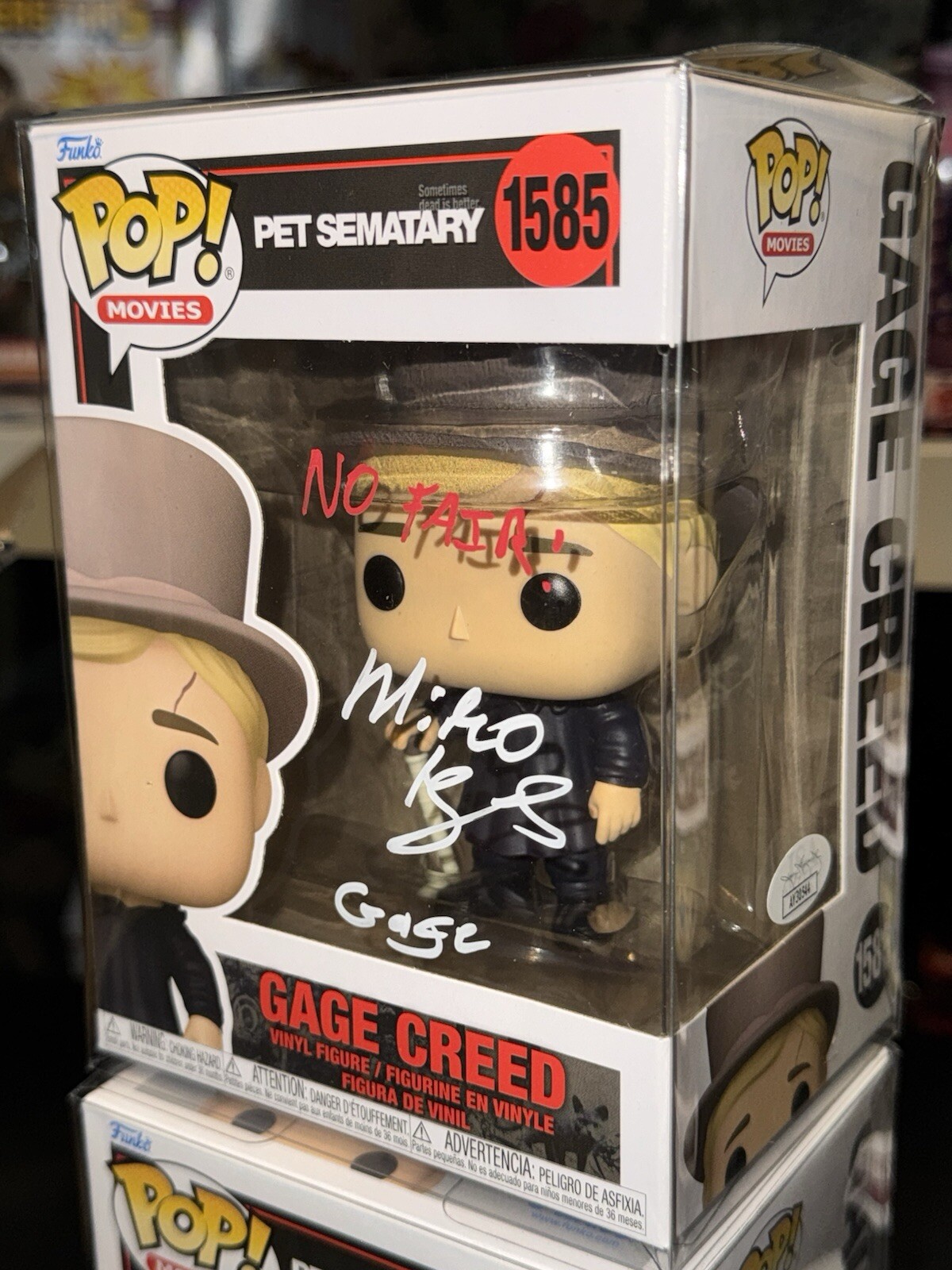 Miko Hughes Signed Autographed Gage Creed Funko # 1585 JSA COA Multi Color