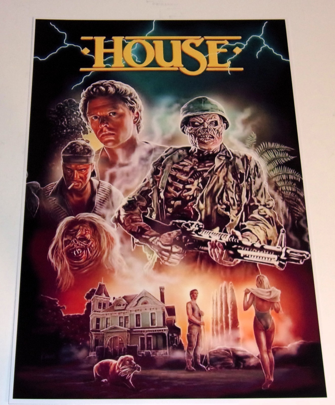 HOUSE William Katt Horror Poster 1985 19″x13″ Steve Miner Sean Cunningham