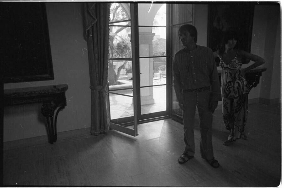 Sonny Bono & Cher 1960’s at home photo shoot Original B/W 35mm Camera Negative