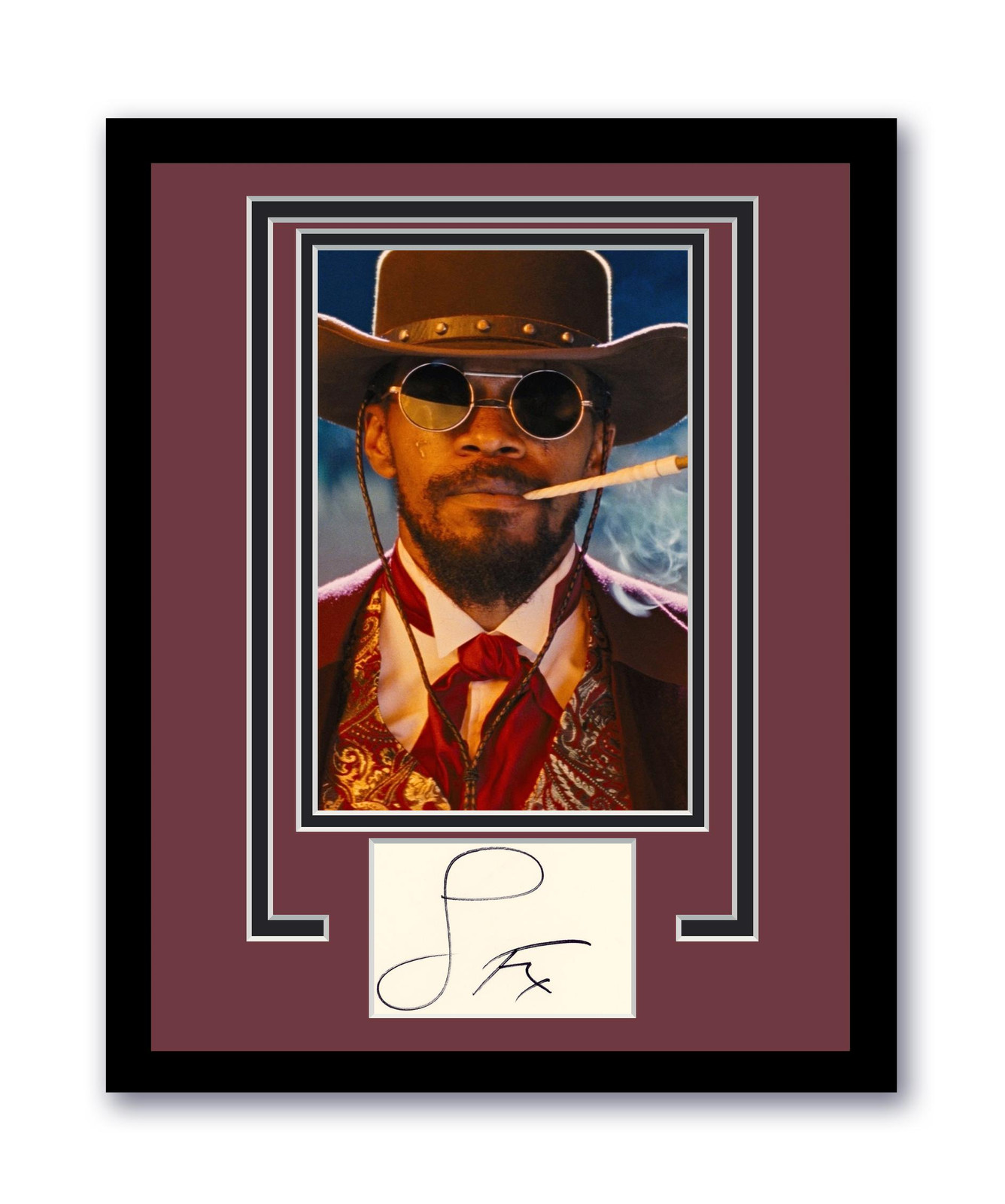 Django Unchained Jamie Foxx Autographed Signed 11×14 Framed Photo ACOA