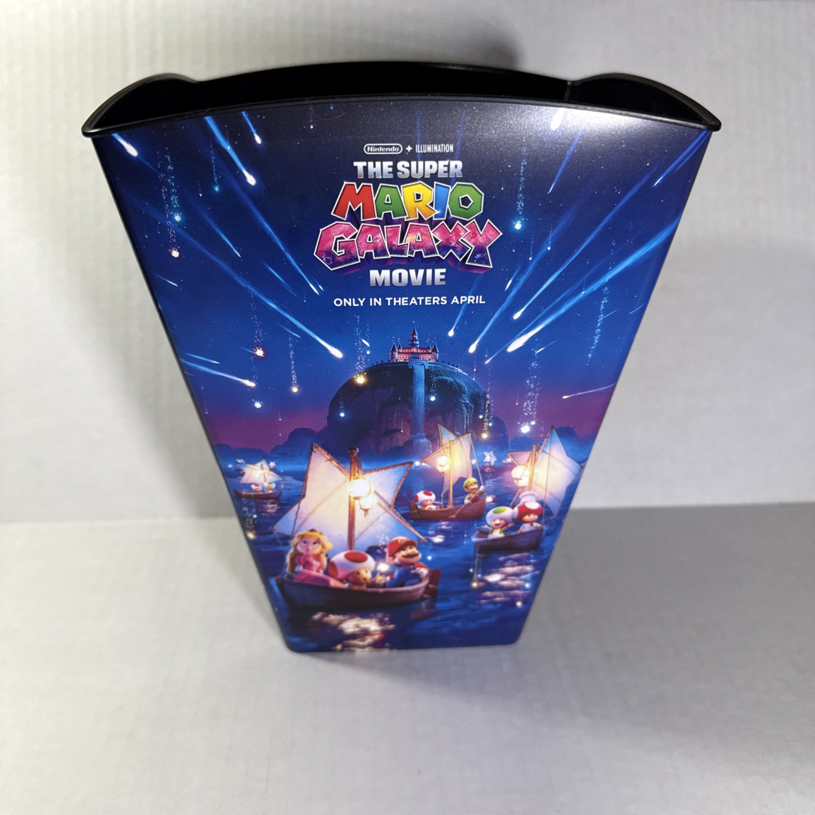THE SUPER MARIO GALAXY MOVIE POPCORN BUCKET CINEMARK SUPER TICKET EXCLUSIVE