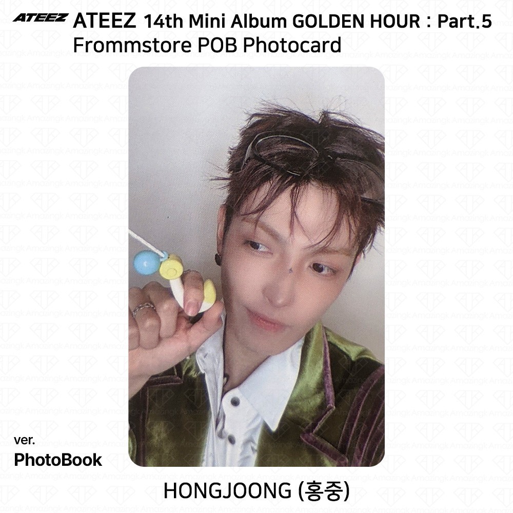 ATEEZ 14th Mini Album Golden Hour Part.5 FrommStore POB Photocard