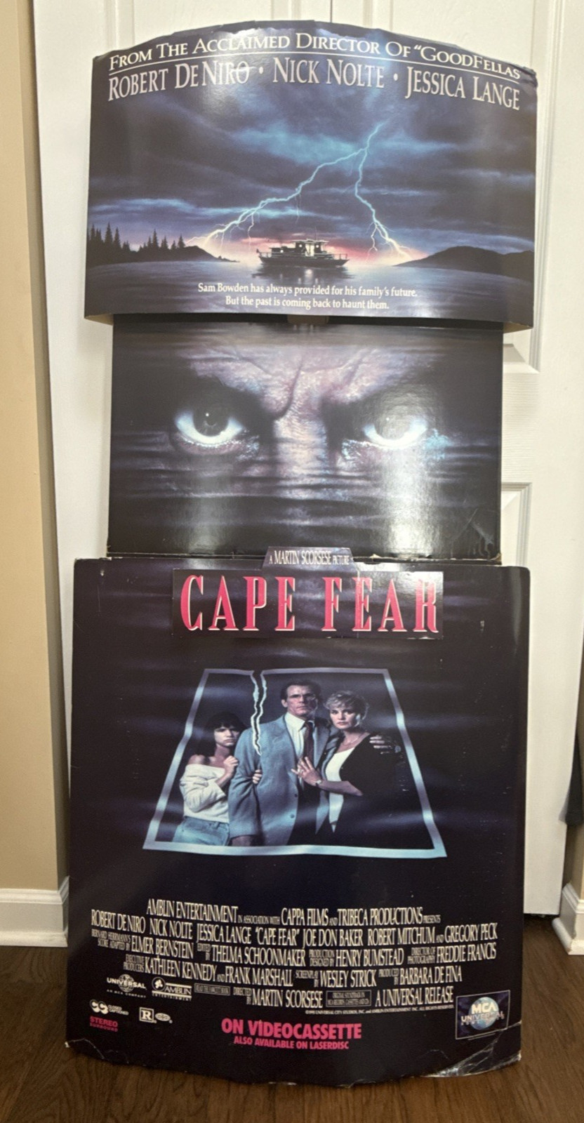 Cape Fear STANDEE Video Store Display cardboard movie promotional promo rare