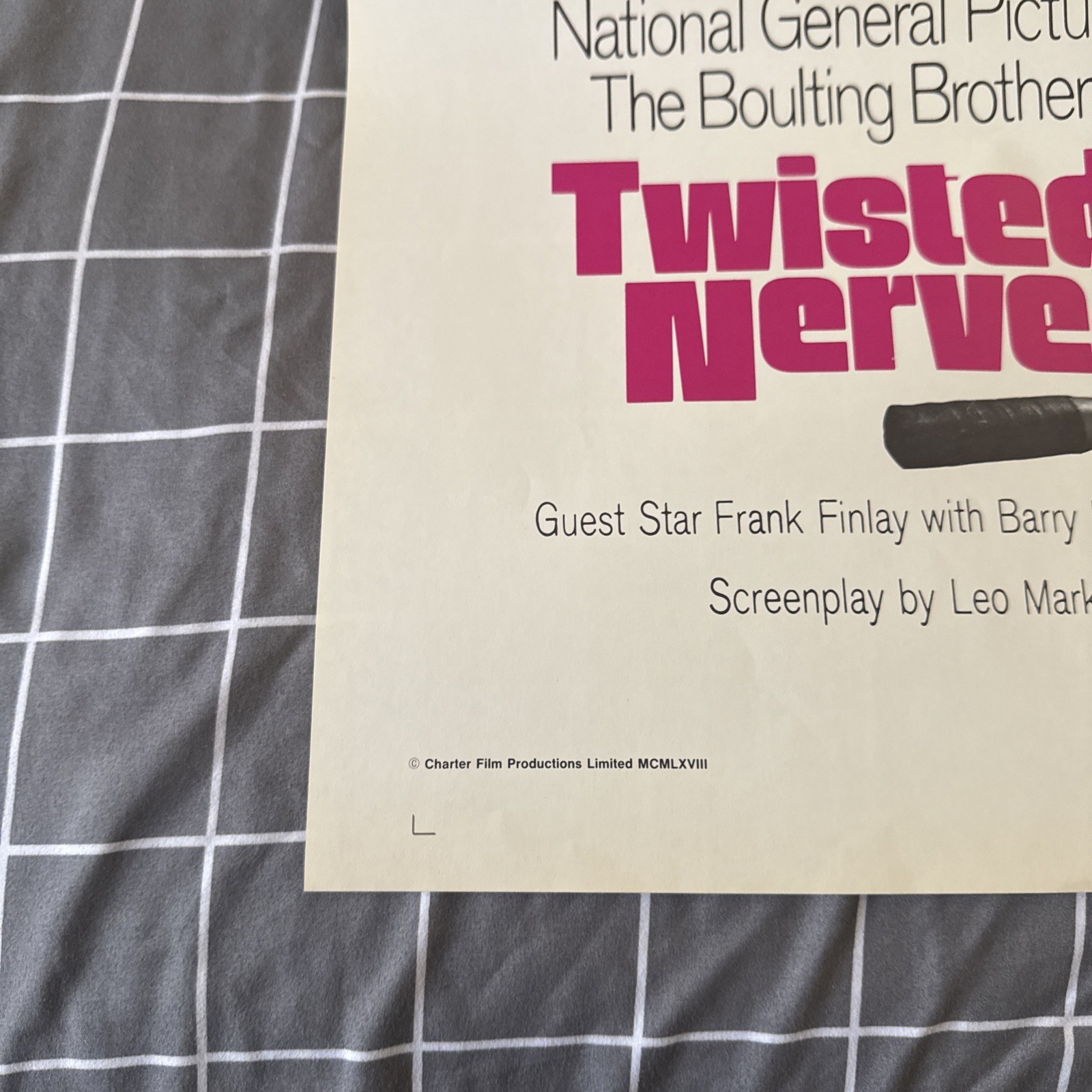 Twisted Nerve (1968) Original 27×41 Theatrical One Sheet Movie Poster Kill Bill