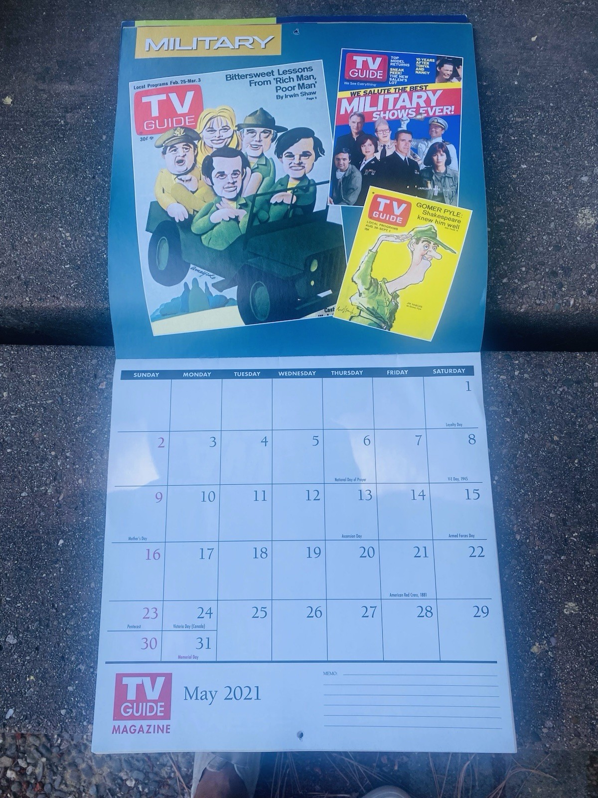 TV Guide Wall Calendar Celebrating the Past and Present and Future of TV 2021