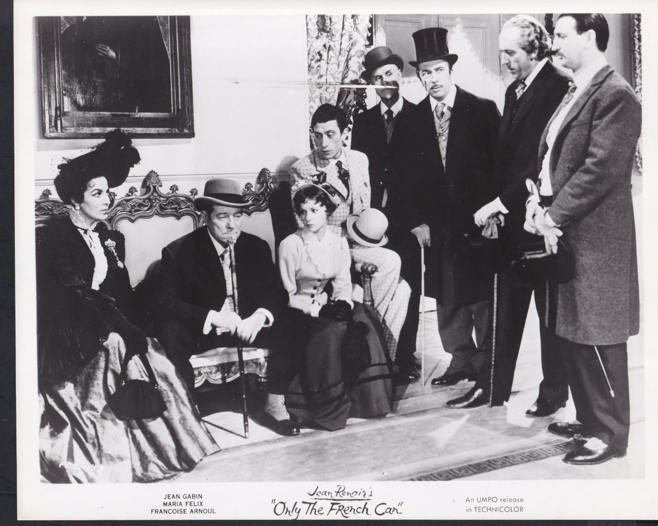 María Félix Jean Gabin Françoise Arnoul FRENCH CANCAN 1955 original photo 52964