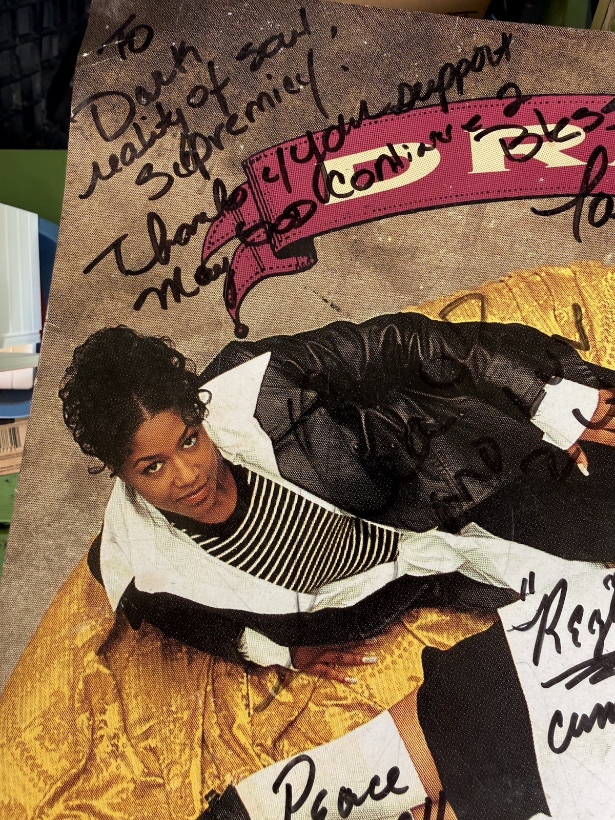 Drama Open Invitation Signed Promo Flat Poster Autographed 1994 R&B Group 360L