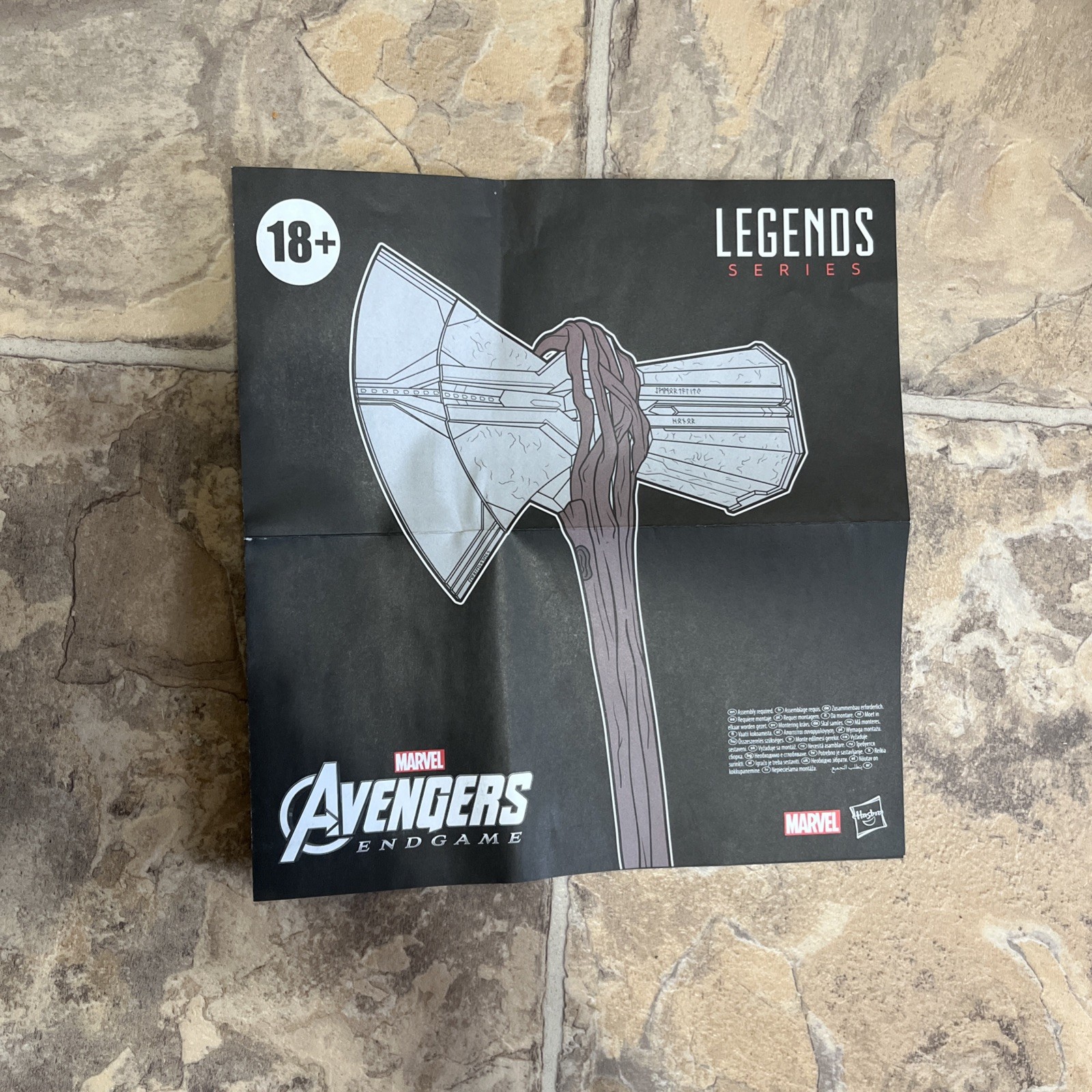 Marvel legends Series avengers endgame Stormbreaker replica Lights Sound Hasbro