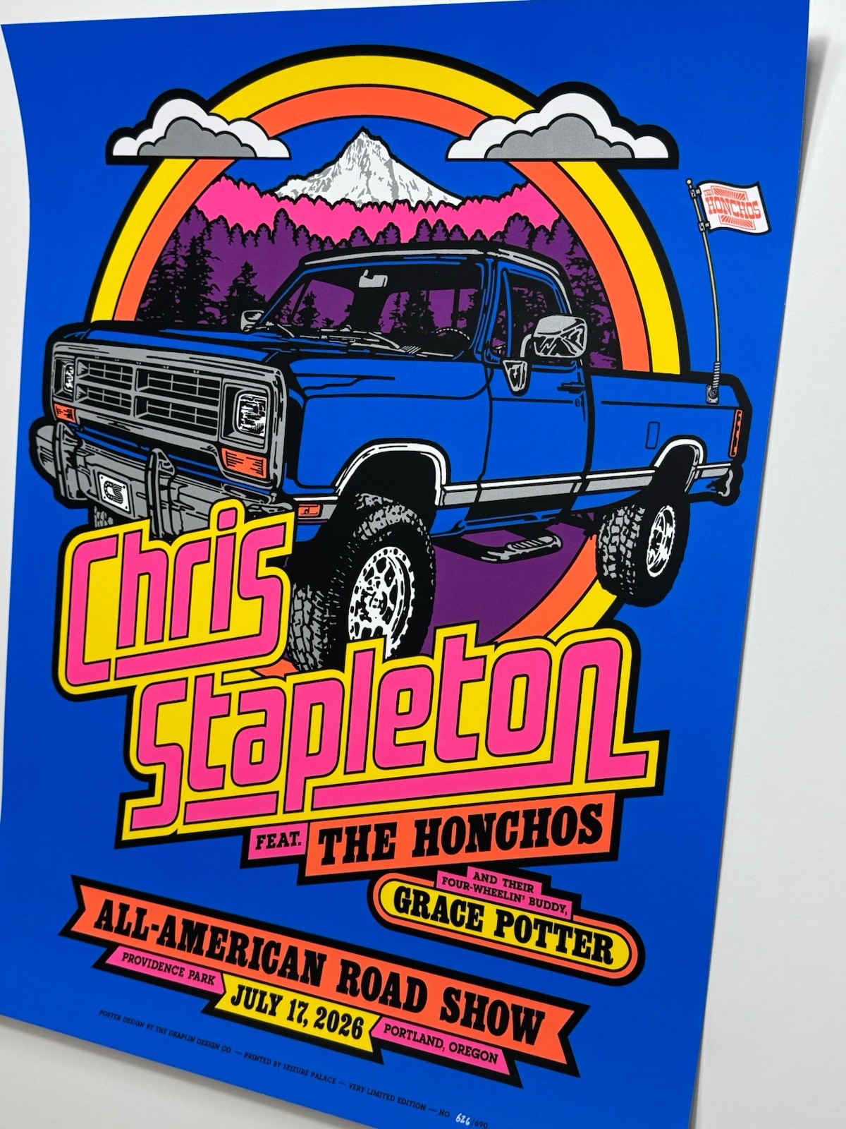 Chris Stapleton Poster Portland OR Providence Park 2026 Official Silkscreen #’d
