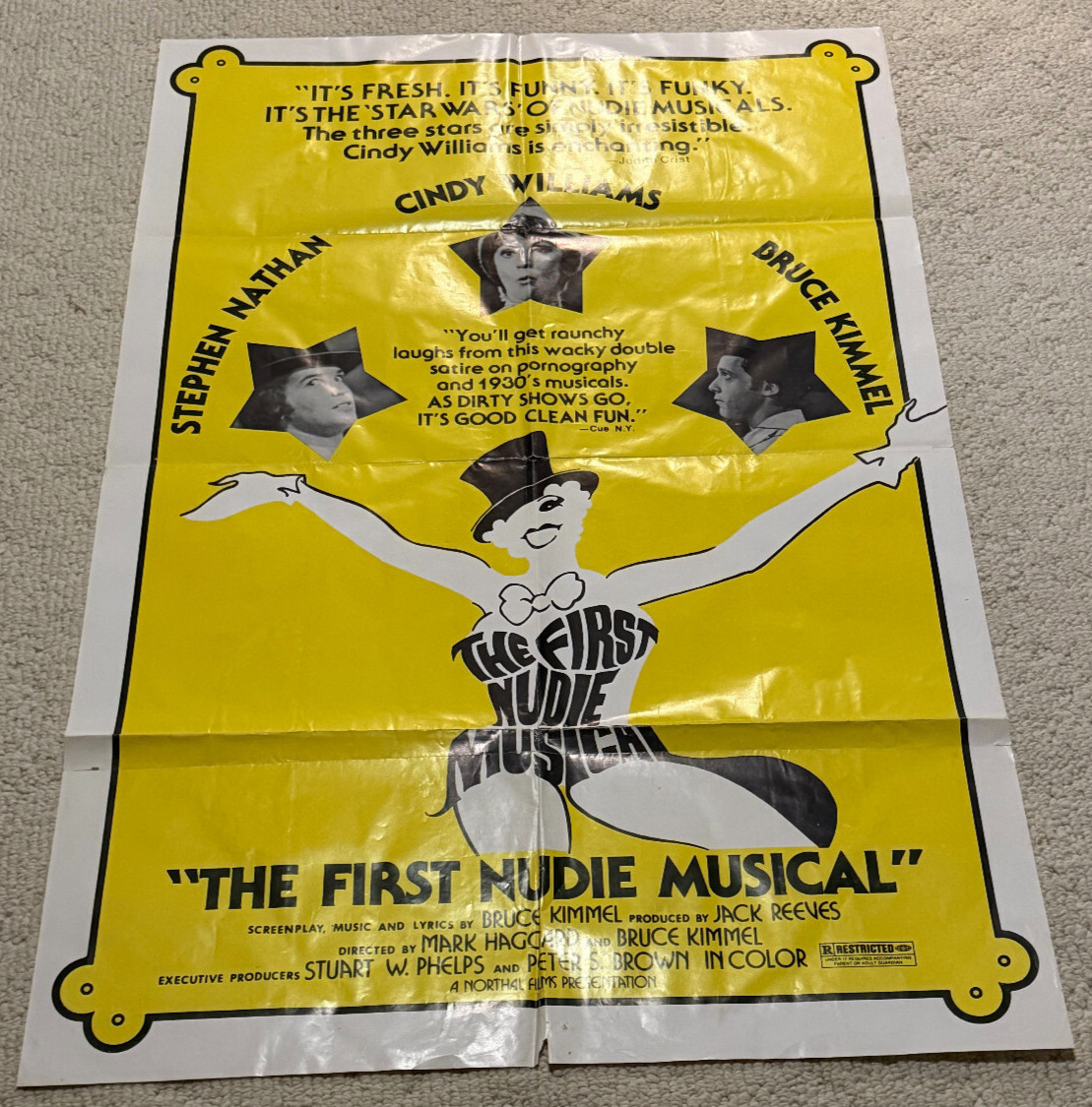2 Vintage 1976 Risque Movie Posters First Nudie Musical & High School Teasers