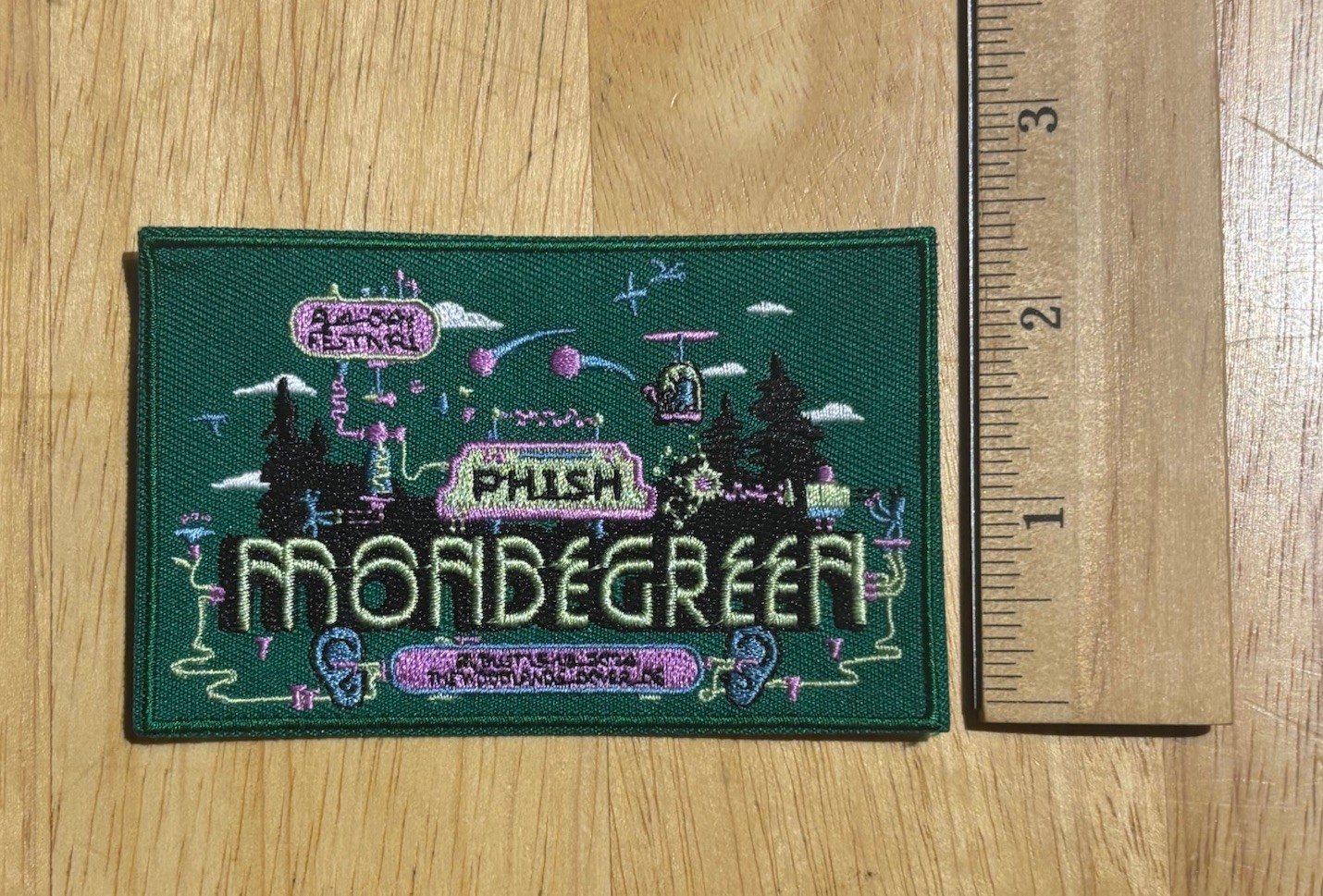 Phish Mondegreen Patch – A four-day Phish festival held August 15–18, 2024