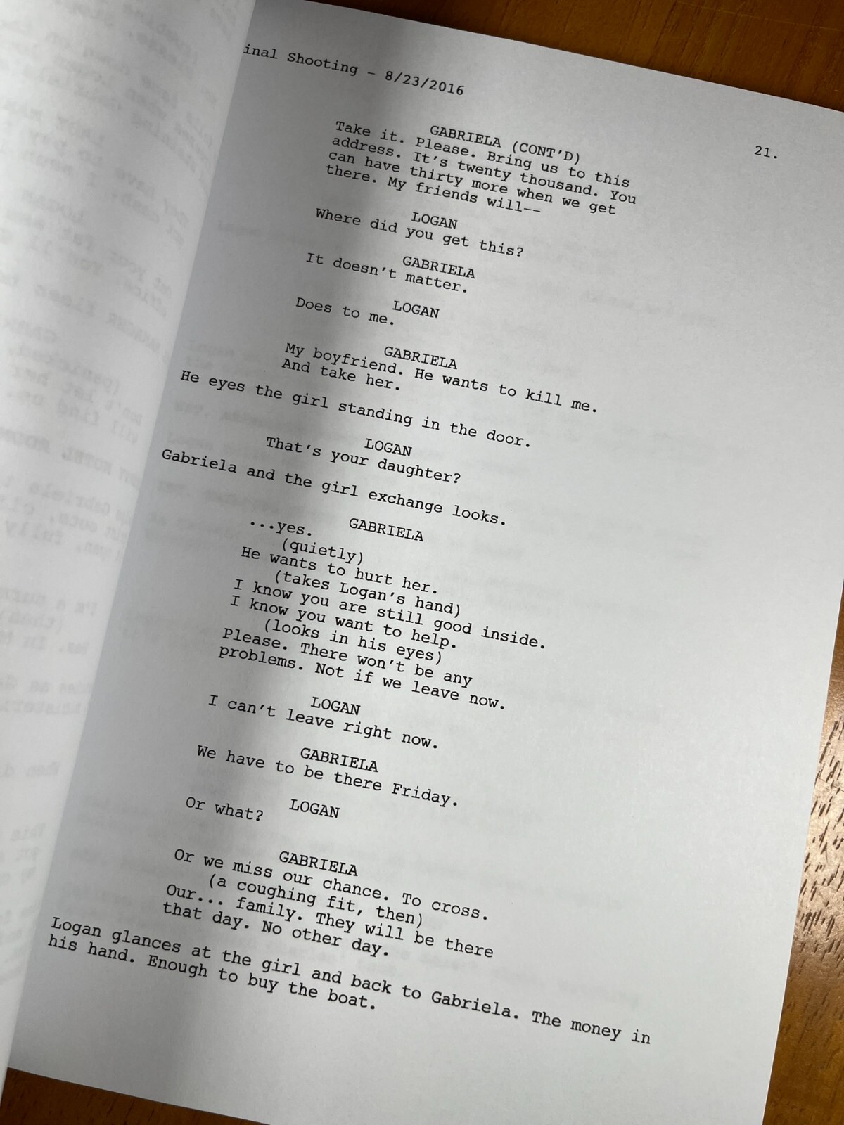Logan Script Signed- Autograph Reprints- 125 Pgs- Hugh Jackman- Wolverine- X-Men