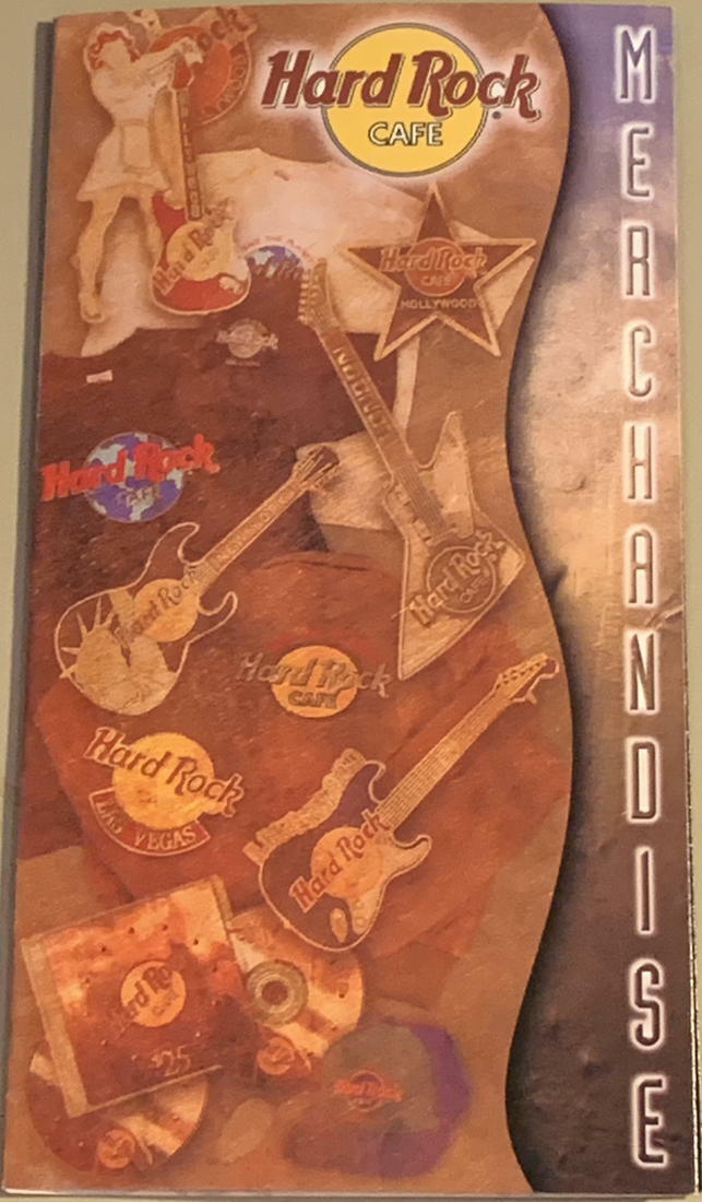 Hard Rock Cafe ONLINE 1999 Vintage Merchandise Price List Catalog PINS Clothes +