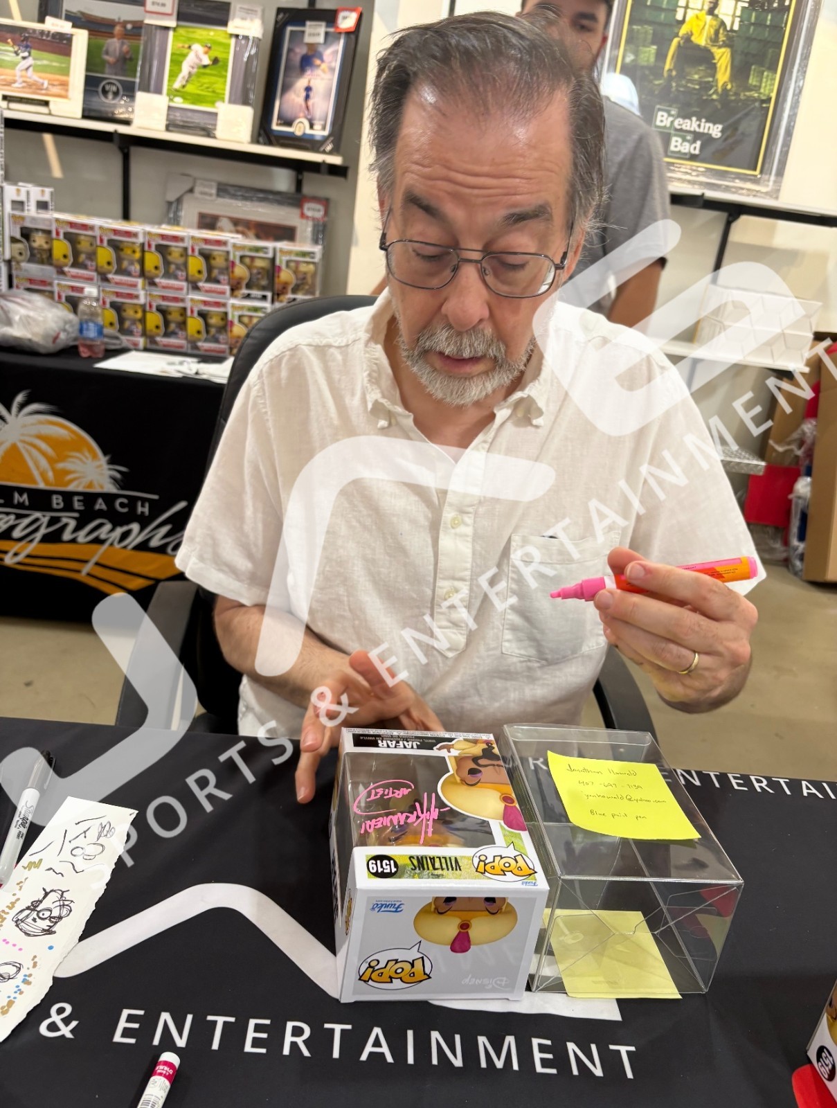 Nik Ranieri autographed signed inscribed illustrated Funko Pop JSA Disney Aladin