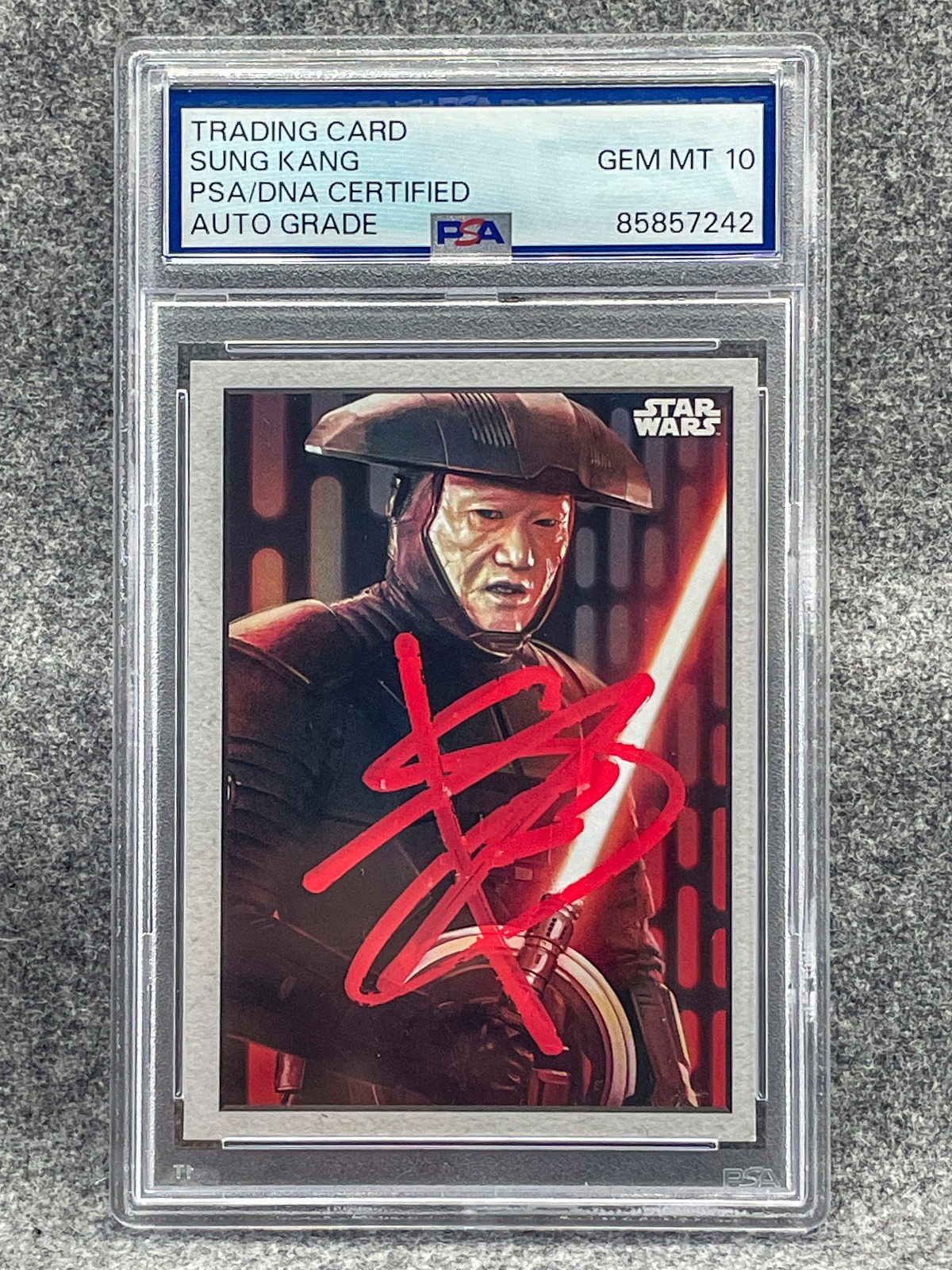 Sung Kang Signed Topps 2023 Star Wars Obi-Wan Poster Art #OAI-3 ON CARD AUTO PSA