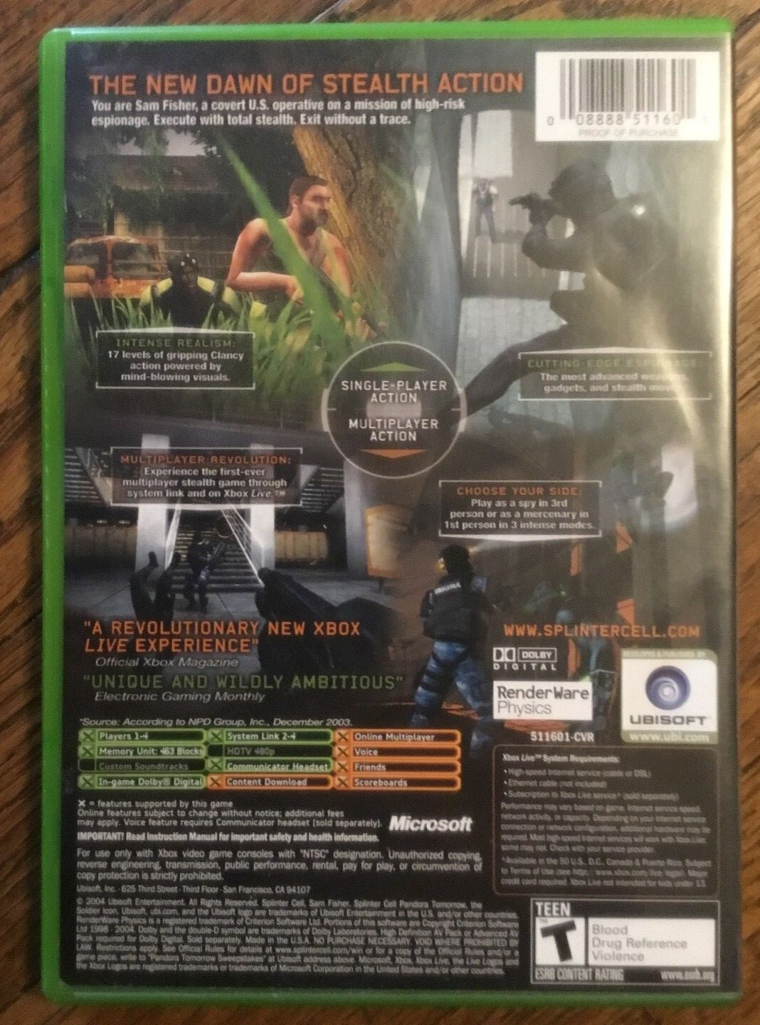 Counter Strike Xbox 2003 RARE OOP Black Label Valve video game