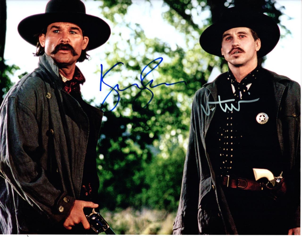 Kurt Russell Val Kilmer autographed 11×14 Picture signed Photo and COA