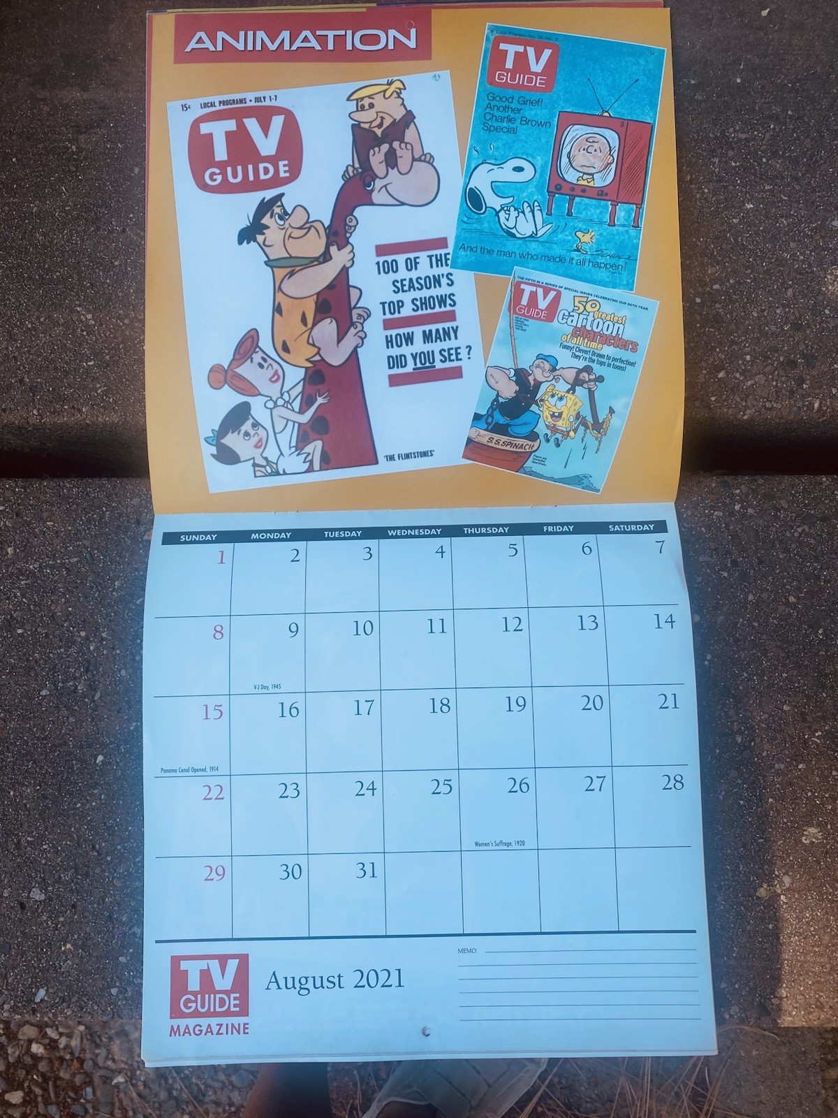 TV Guide Wall Calendar Celebrating the Past and Present and Future of TV 2021