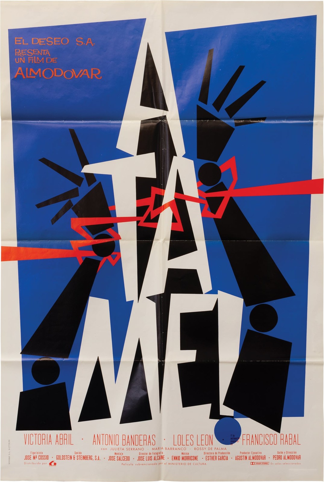 Pedro Almodovar TIE ME UP TIE ME DOWN ATAME Original Spanish film #155635