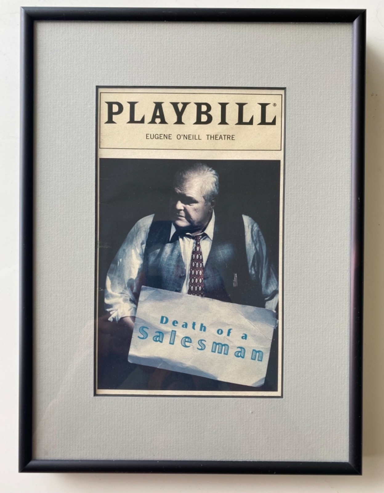 Framed PLAYBILL – Eugene O’Neill Theatre : DEATH OF A SALESMAN : 12.5″ x 9.25″
