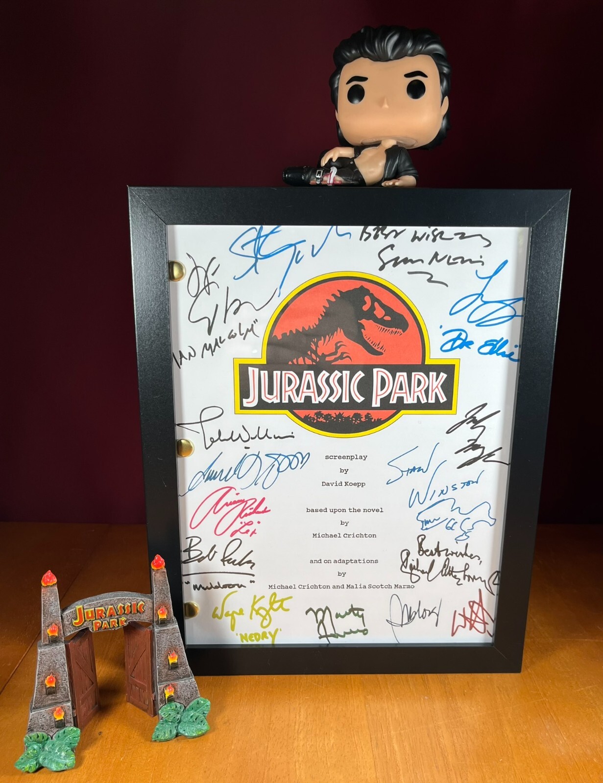 Jurassic Park Script Cast-Signed- Autograph Reprints- 151 Pages