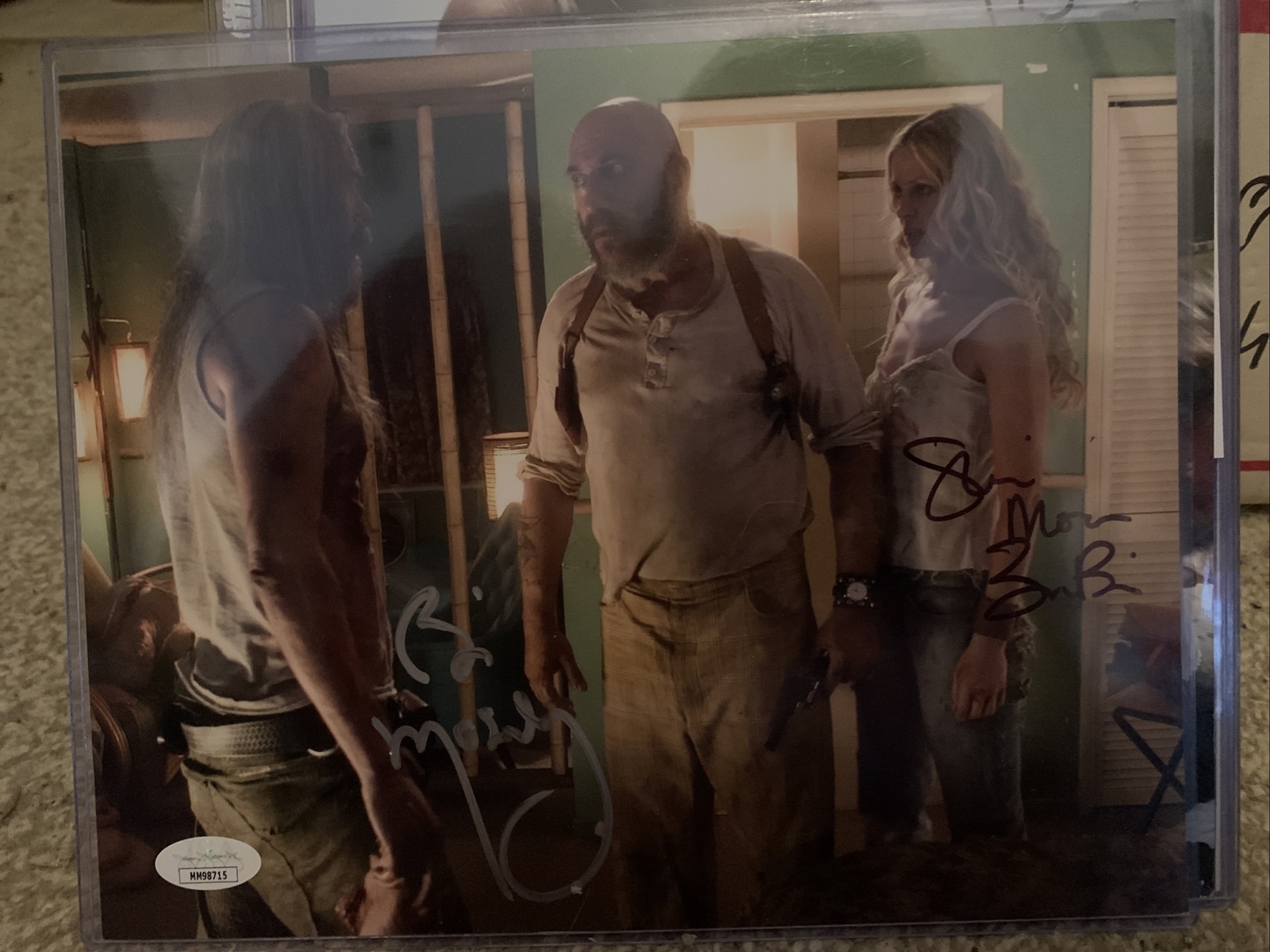 BILL MOSELEY sheri moon zombie signed 8×10 photo autograph Jsa devils rejects