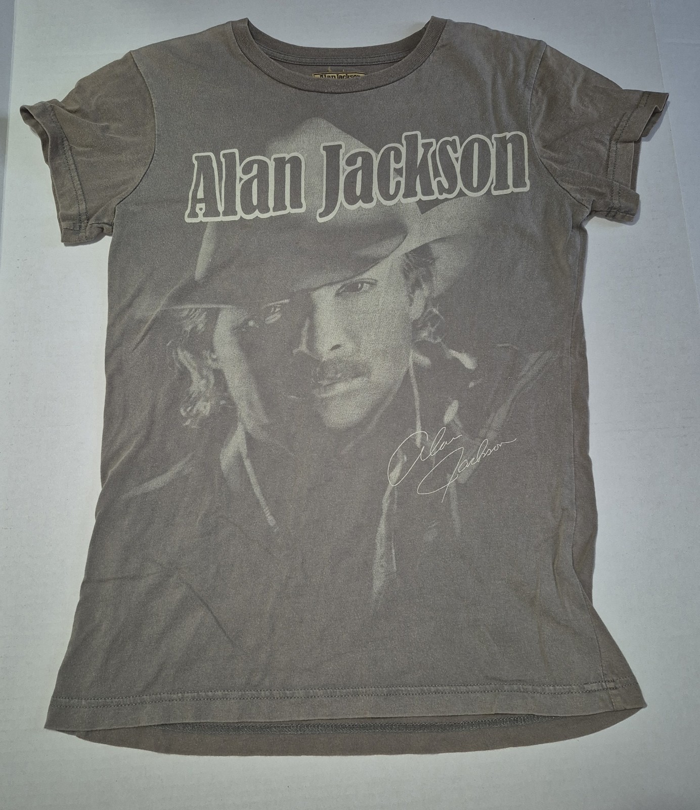Alan Jackson Collection Olive Green Crew Neck Short Sleeve Tee Women’s Size S