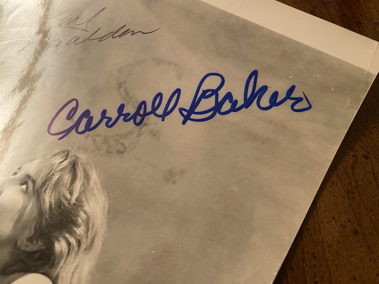 Carroll Baker Karl Malden Signed Autographed Vintage Photo With COA Baby Doll