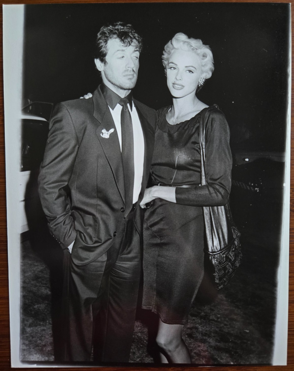Sylvester Stallone & Brigitte Nielsen (Rocky IV) 1986 7×9 Press Photo