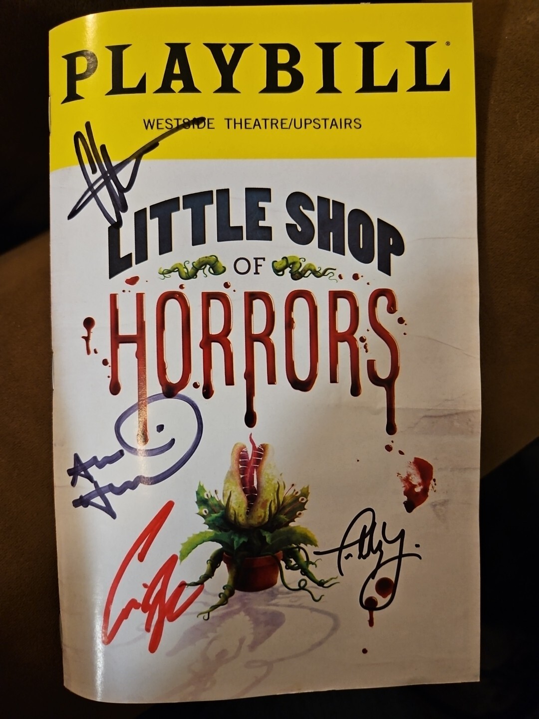 Little Shop Of Horrors Cast Signed Playbill – Constance Wu & Corbin Bleu