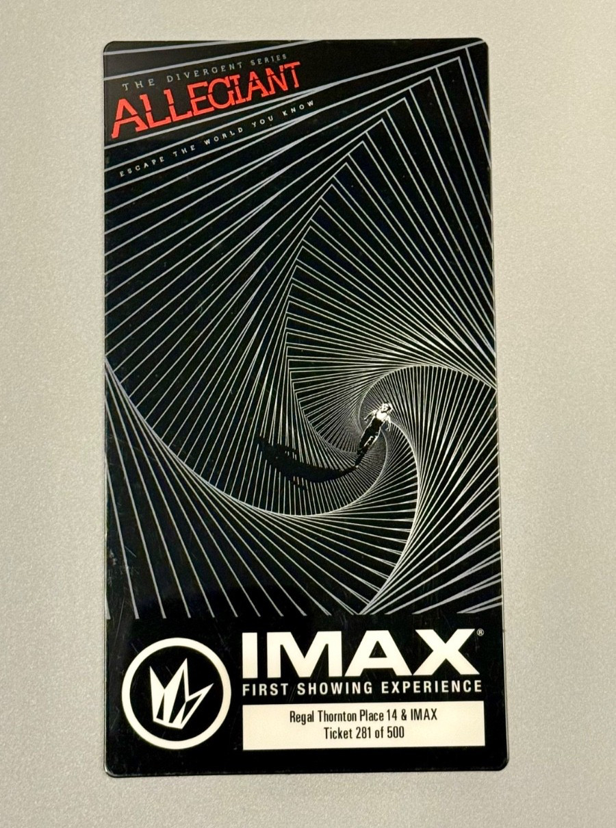 The Divergent Series: Allegiant IMAX Collectible Ticket