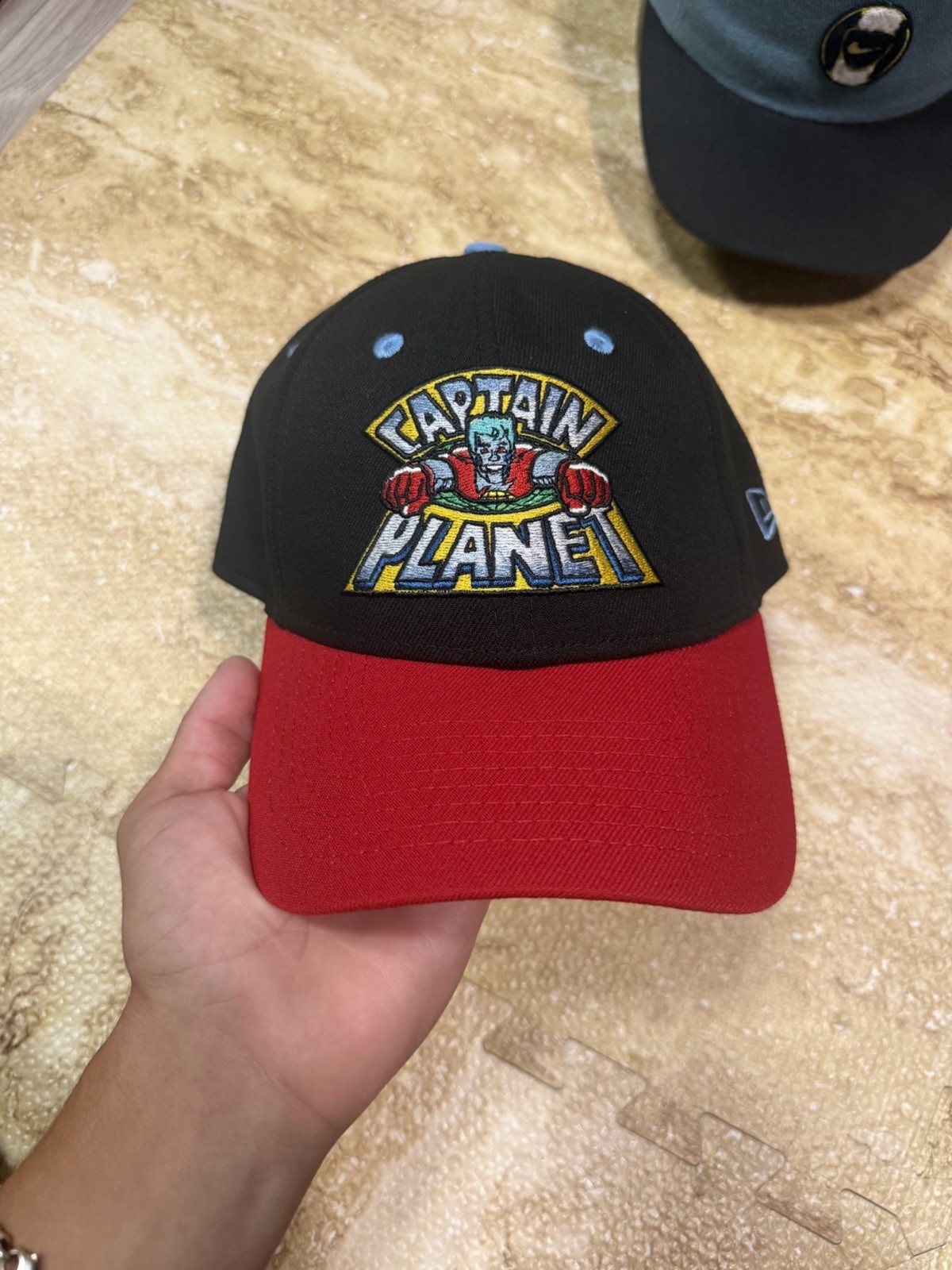 Captain Planet DC Comics New Era 9Forty Adjustable Snapback Hat Cap Black