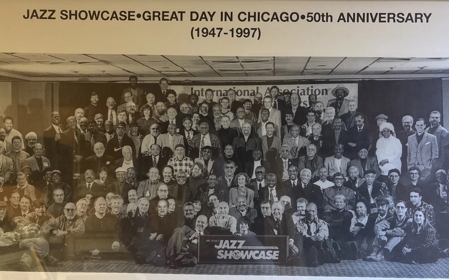1997 Jazz Musicians Showcase Poster “A Great Day In Chicago” 50th Anniversary
