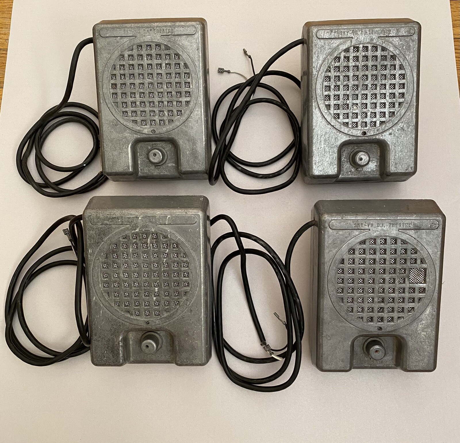 DRIVE IN MOVIE THEATRE SPEAKERS. Selling FOUR SPEAKERS for $500.00+$50.00 Ship