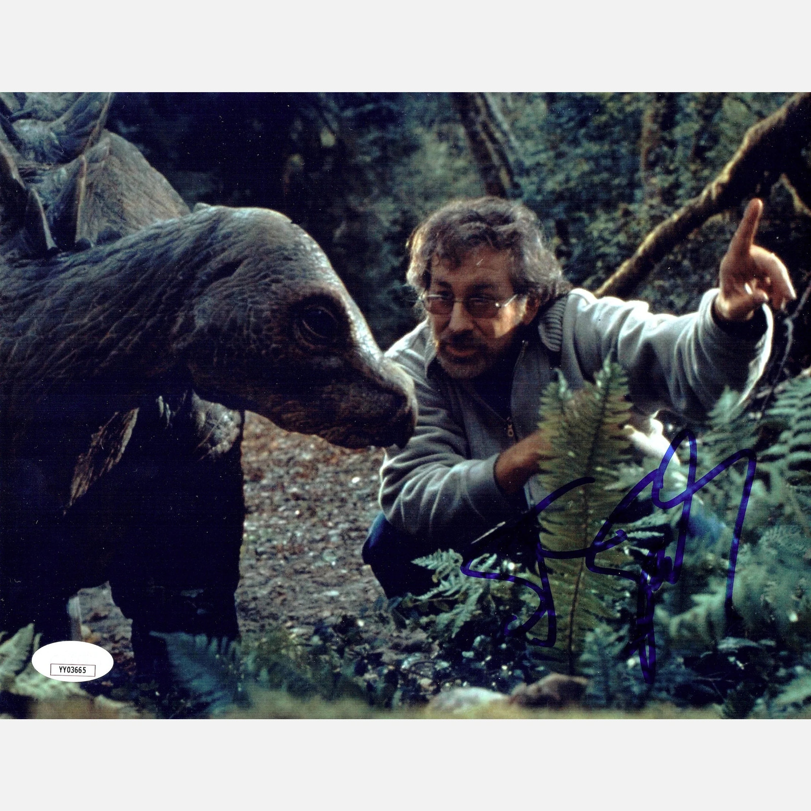 STEVEN SPIELBERG autograph JSA LOA signed 8×10 photography JURASSIC PARK