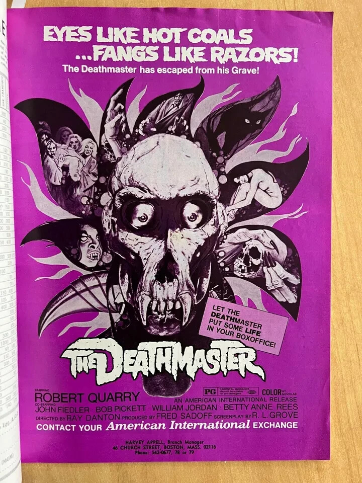 6 BOXOFFICE 1972 BAROMETER Deathmaster BILLY JACK Dr Phibes Rises Again JOE KIDD